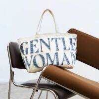 GW DENIM TOTE BAG : WHITE กระเป๋าสะพายผู้หญิง ใบใหญ่ใส่ของได้เยอะ [ พร้อมส่งจากช้อป ]