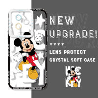 Casing Ponsel สำหรับ Infinix Note 11 Note 12 G88 X663 Note 12 2023 Pro Note 12 G96 Note 12 12 VIP ต้นฉบับกันกระแทก Mickey เคสปลอกอ่อนคลุมทั้งหมดกล้องเคสมือถือใสป้องกัน