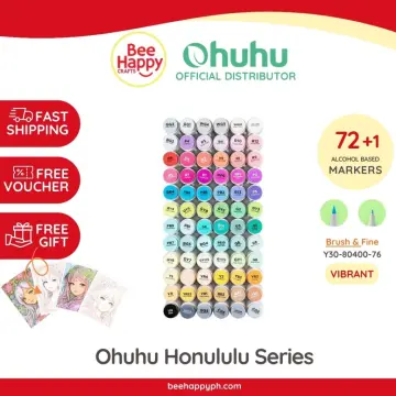 Ohuhu Honolulu Series Alcohol Based 24 Basic Colors plus Colorless