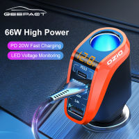 Geepact 12v-24v Car Charger ชาร์จแรงดันไฟ LED แสดงผลแบบดิจิตอล Tester ชาร์จโทรศัพท์ในรถยนต์ ที่ชาร์จแบตในรถ ที่ชาจในรถ  ชาจ ชาจแบตในรถ