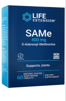 Life Extension  SAMe (S-Adenosyl-Methionine) 400 mg / 60 Enteric-Coated Vegetarian Tablets