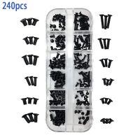 240pcs Laptop Computer Replacement Screws Kit M2 M2.5 M3 Flat Head Phillips for Pc Hard Disk Repair Accessories Screw Set Nails Screws  Fasteners