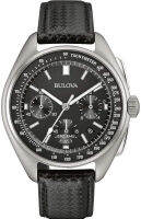 Bulova Mens Archive Series Lunar Pilot 6-Hand Chronograph High Performance Quartz Stainless Steel and Black Nylon Strap Watch Set, Sapphire Crystal Style: 96B251