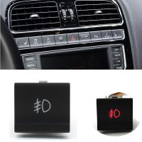 Car Red LED Light Front Fog Lamp Switch Push Button Switch Auto Accessories for vw polo 6c 2014 2015 2016