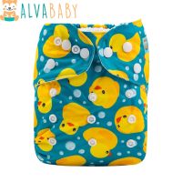 【CC】 2022 ALVABABY Diaper Reusable Diapers Baby Washable Nappy with Microfiber Insert