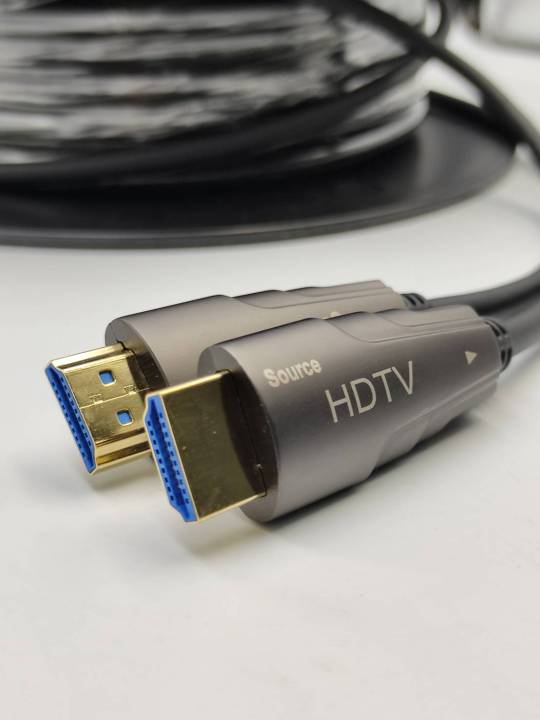 รุ่นใหม่-hdmi-cable-optical-fiber-v2-0-4k-60hz-18gbps-4-4-4-21-9-100m-150-200เมตร-xll