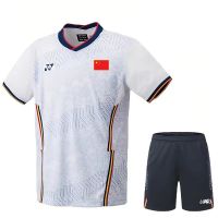 YONEX New badminton suits China short sleeve jerseys suit quick-drying breathable clothes custom printed words in groups