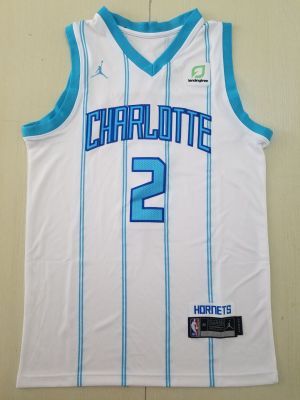 Ready Stock Ready Stock Mens 2 Lamelo Ball Charlotte Hornets Basketball 2020-21 Swingman Jersey - White