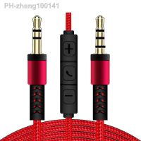 1.2m Audio Cable 3.5mm to Jack 3.5mm Speaker Line Aux Cable Male to Male with Mic to volume control for Headphone Car speaker