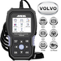 ANCEL VOD700ระบบทั้งหมดเครื่องสแกนเนอร์ OBD2สำหรับ Volvo Car Code Reader ฟังก์ชั่นเต็มรูปแบบวินิจฉัยเครื่องมือสแกน ABS เลือดออกหัวฉีดน้ำมันฯลฯ SRL BMS EPB TPMS DPF รีเซ็ตเครื่องมือ