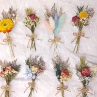 A Bunch Of Mini Natural Dried Flowersfresh Preserved Flowers Bouquet Decoration Photography Photo Background Decoration