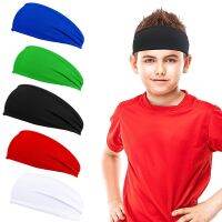 ✽♟❧ Baseball Youth Kids Sweatbands Children Soccer Headbands Boys Sports Breathable Sweat Absorbing Wicking Elastic Hair Bands