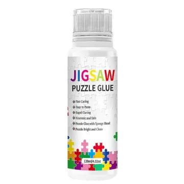 Jigsaw Puzzle Glue with Applicator, MINIWHALE Non Toxic Clear Glue