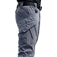 New Mens Tactical Pants Multiple Pocket Elasticity Military Urban Commuter Tacitcal Trousers Men Slim Fat Cargo Pant 5XL TCP0001