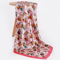 【CC】ↂ❂  Fashion Scarf for Print Foulard Scarves Female Large Silk Hijab Luxury Brand Pashmina Shawl