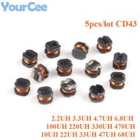 50pcs CD43 SMD Power Inductor Wire Wound Chip 2.2 3.3 4.7 6.8 10 22 33 47 68 100 220 330 470UH 47 68 100 220 330 470 Inductance