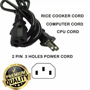 Power Cord Cable Compatible for Instant Pot, Electric Pressure Cooker, Power Quick Pot, Rice Cooker, Soy Milk Maker, Microwaves, Coffee Pot and More