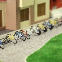 ⊕❁۩ Evemodel HO Scale 1:87 Bicycles 20pcs Bikes with 4pcs Parking Racks Layout C8702