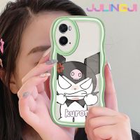 Jjlingji เคสสำหรับ OPPO A76 A96 A36การ์ตูน Fury Kuromi ดีไซน์ใหม่ขอบคลื่นนุ่มเคสมือถือโปร่งใสลายกล้องถ่ายรูปง่ายอ่อนโยนฝาครอบป้องกัน