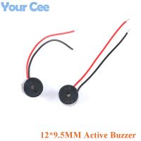 5PCS Electromagnetic Active Buzzer 12V 12*9.5MM Speaker alarm loudspeaker With Cable