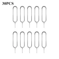 30PCS Smartphone Card Pin Card Remover Tool High Quality for iPhone for Xiaomi Huawei Pin Needle Replacement Parts Sim Card Pin