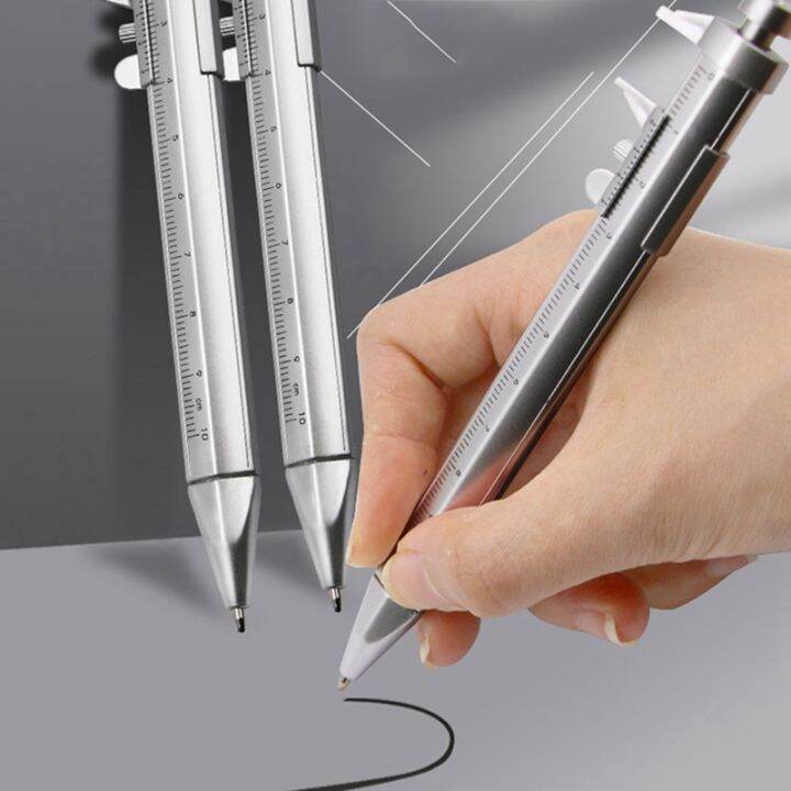 10pcs-multifunction-1-0mm-gel-ink-pen-vernier-caliper-roller-ball-pen-stationery-ball-point-pens-blue-ink