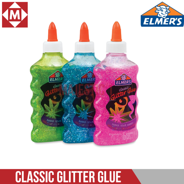 Elmer's Classic Glitter Glue 6 oz. (Ideal for Slime Making) Lazada PH