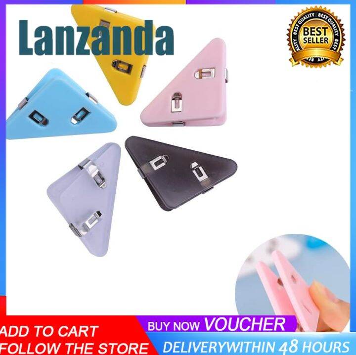 20 Pcs Corner Paper Clip Triangle Book Page Corner Clips, Triangular