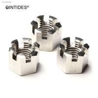 ▽™☋ QINTIDES M6 M8 M10 M12 M14 Hexagon slotted nuts type 1 Hexagon thin slotted nuts castle nuts with metric coarse