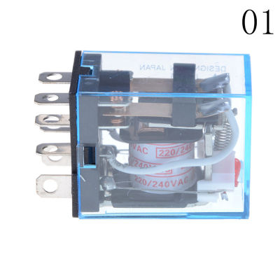 💖【Lowest price】MH 10A AC220V COIL Power Relay LY2NJ HH62P 8 pins 2เปิด2ปิดกับฐานซ็อกเก็ต