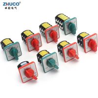 ‘；【=- ZHUCO HZ5D-10/1.7 L02 L03 M04 1.7KW 10A 2 Poles Rotary Multipolar Combination Switch Knob Selection Cam Changeover Switch