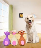 〖Love pets〗 Dog Toys Latex Chew Squeaker Squeaky Sound Playing Toys Animal Shape Pet Puppy Dog Toy