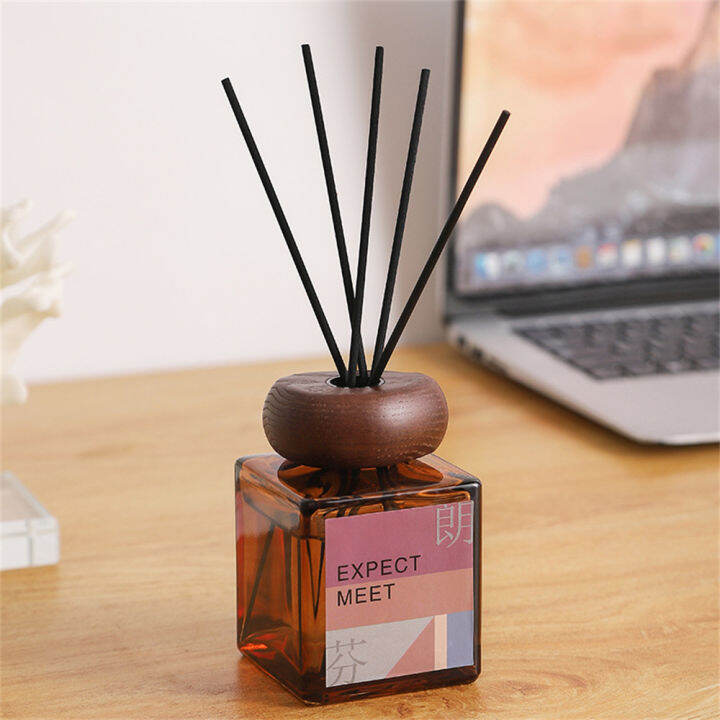 200ml-fireless-glass-reed-diffuser-พร้อม-sticks-home-aromatpy-oil-diffuser-สำหรับบ้าน-ห้องน้ำ-ห้องนอน-โรงแรม-scent-diffuser