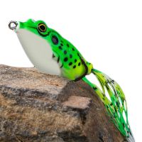 【LZ】◎✿❇  Sapo iscas de pesca Trolling Silicone isca com ganchos de pesca Catfish Top água plástico macio artificial sapo isca 5G 8G 13G 15G