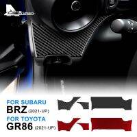 สติ๊กเกอร์ไฟเบอร์คาร์บอนแท้สำหรับ Subaru BRZ Toyota GR86 2021 2022 2023คอนโซลกลางรถยนต์อุปกรณ์ตกแต่งภายใน