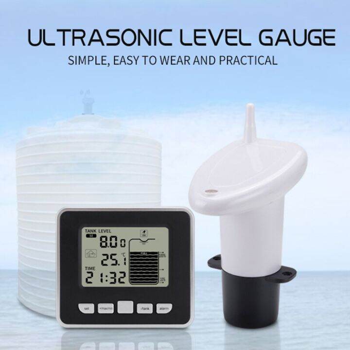 TS-FT002 Ultrasonic Water Tank Level Meter Water Depth Level Meter ...