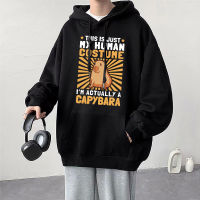 Funny Animals Capybara Print Hoodies Men Women Cartoon Hooded Sweatshirt Harajuku Student Hoodie Casual Streetwear Tracksuits Size Xxs-4Xl