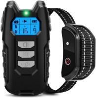 ZZOOI 1000ft Pet Dog Training Collar with Remote Rechargeable Waterproof LCD Beep Vibration Shock Collar