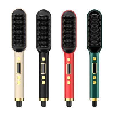 ❆❀┋ Hair Comb Beard Multifunctional Straightening Curler Fast Heating Styling Tools