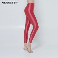 AMORESY Euphrosyne Series Medium Gloss Tight Fitness Sexy Stretch Outside Wear Carry Buttock Nine Minutes Of Pants