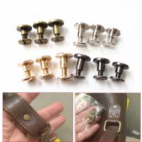 10 Sets Round Flat Head Rivet Metal Luggage Leather Craft Screw Nail Double Curved Clothes Bag Shoes Belt Strap Sewing Rivet