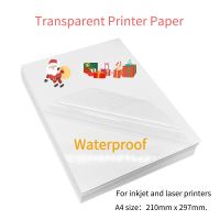 A4 printer paper Transparent Printable Vinyl Sticker Waterproof Self-Adhesive paper 210*297mm for For Inkjet and laser Printer Stickers Labels