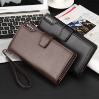 [COD] baellerry casual mens long clutch bag tri-fold multifunctional mobile phone