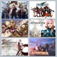ภาพโปสเตอร์ไฟนอลแฟนตาซี VII บนระบบคลาวด์และ Tifa การตกแต่งบ้านในห้องเกมเมอร์ผ้าใบวาดภาพภาพภาพติดผนัง