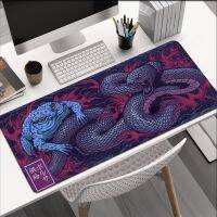 Dragon 80x30 ซม. XXL Lockside Mouse Pad แผ่นรองเมาส์เกมมิ่งขนาดใหญ่ แผ่นรองเมาส์คีย์บอร์ด แผ่นรองเมาส์สัตว์ตาราง แผ่นรองเมาส์ของขวัญ