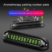 Car Temporary Parking Card Phone Number Card Plate Telephone Number Car Park Stop Air Freshener with Aromatherapy Car styling