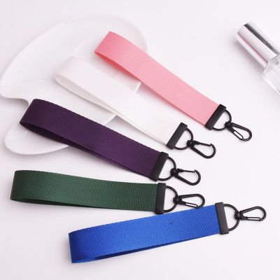 Simple Canvas Strip Keychain Personality Oxford Cloth Sturdy Schoolbag Pendant Accessories Gift Wholesale Key Chains