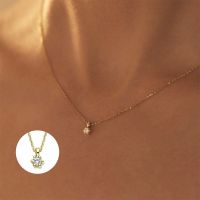 ROXI Classic Six-claw Inlaid Zircon Necklace 925 Sterling Silver All-match Wedding Gift Single Diamond Necklace Female 2023 Fashion Chain Necklaces