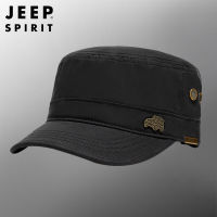 JEEP SPIRIT หมวกหมวกแท้ High-End Men S High-End เคาน์เตอร์ฤดูร้อนหมวกทรงแบนJH