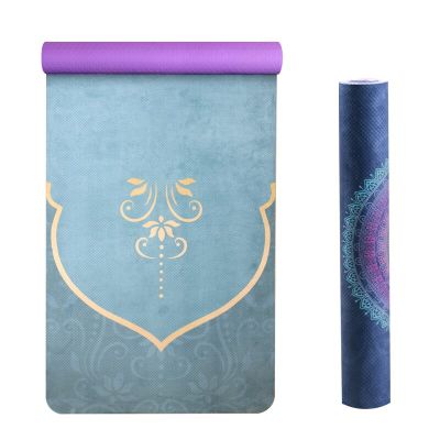 2Mm TPE Suede Yoga Mat Pad Sport Non-Slip Color Printed Slimming Fitness Exercise Mat For Gym Travel Esterilla Pilates 61Cm